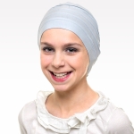 Turban femme modèle Lola BLEU CLAIR