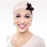 Turban femme modèle Lola avec bijou de turban