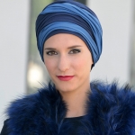 Turban Leslie Bleu/Marine