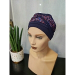 DORIS BLEU MARINE FLEURI