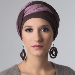 Turban Leslie Brun / Rose